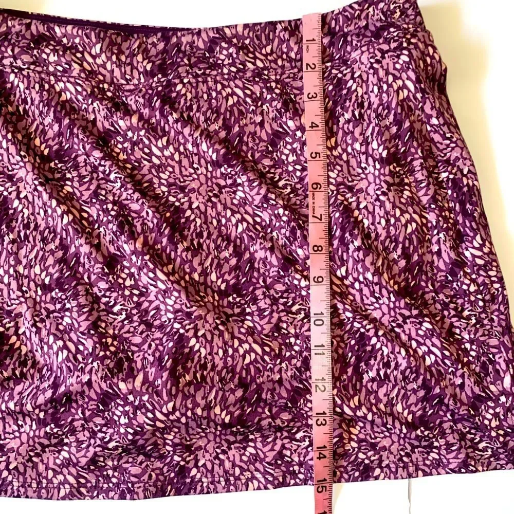 Tranquility Active Skort Purple Print Women’s L - Picture 11 of 11
